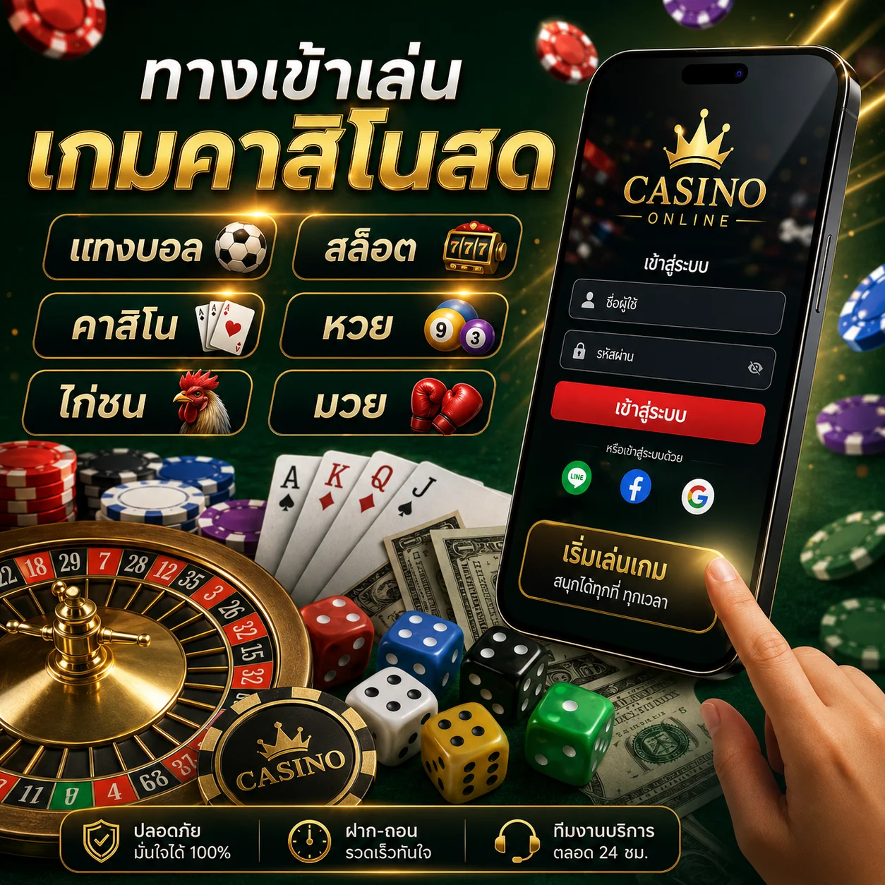 ทางเข้าเล่น เกมคาสิโนสด