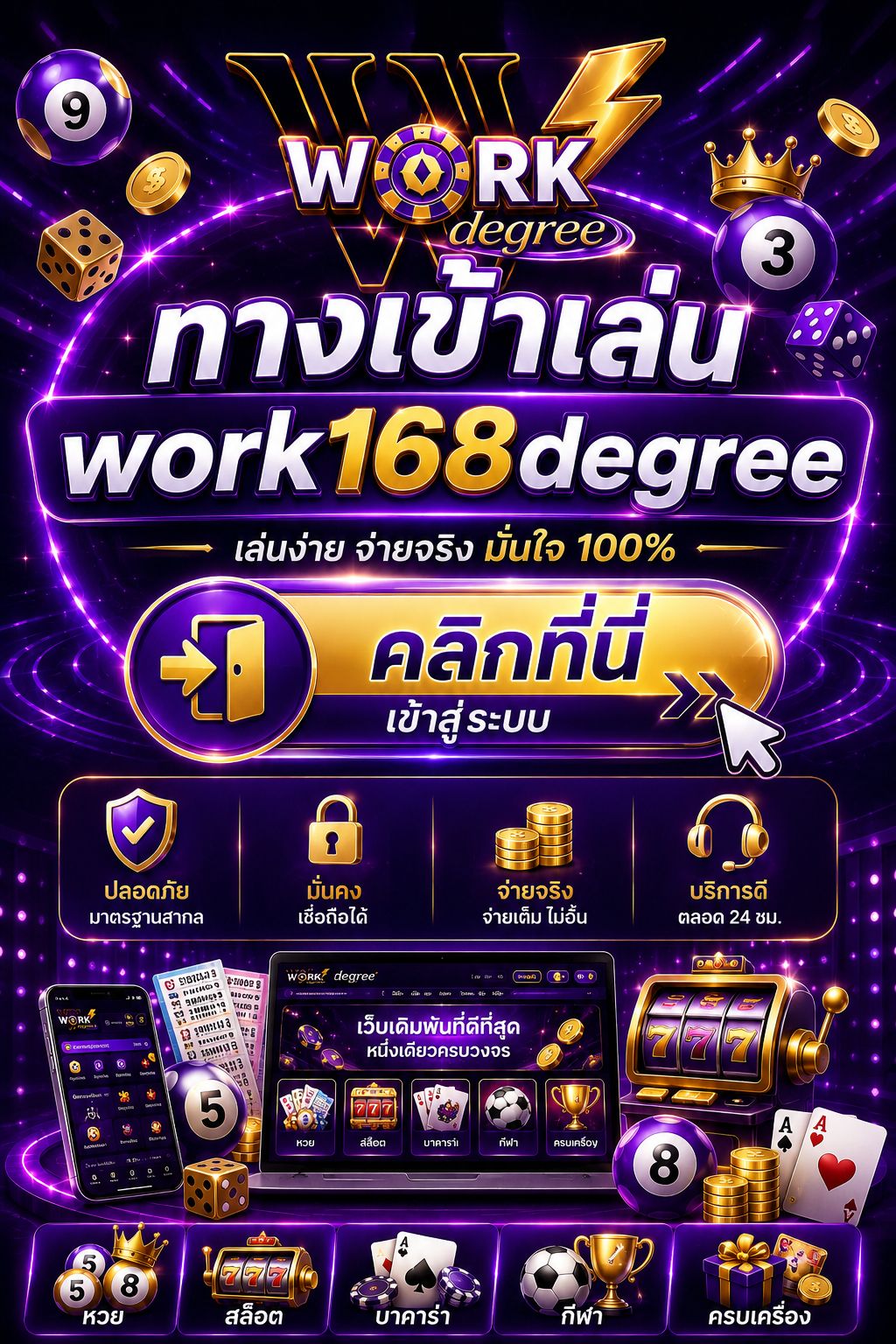 ทางเข้าเล่น work168degree