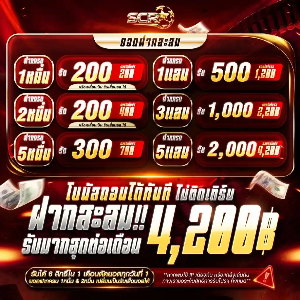 โปรโมชั่น ยอดฝากสะสม