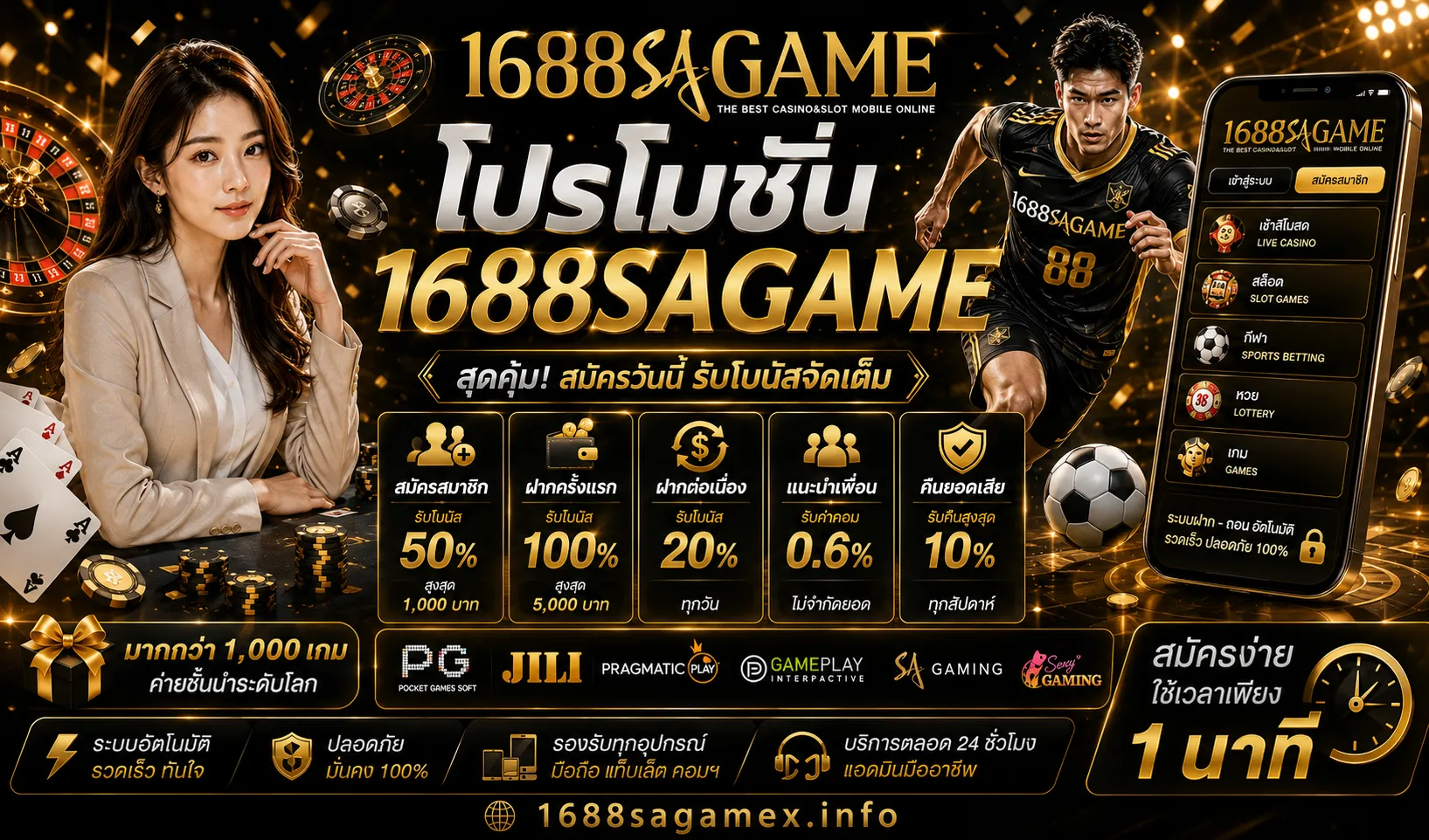 โปรโมชั่น 1688SAGAME