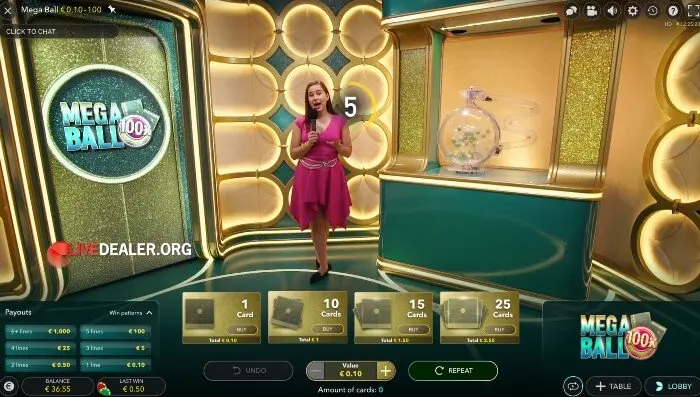 Mega Ball & Game Shows