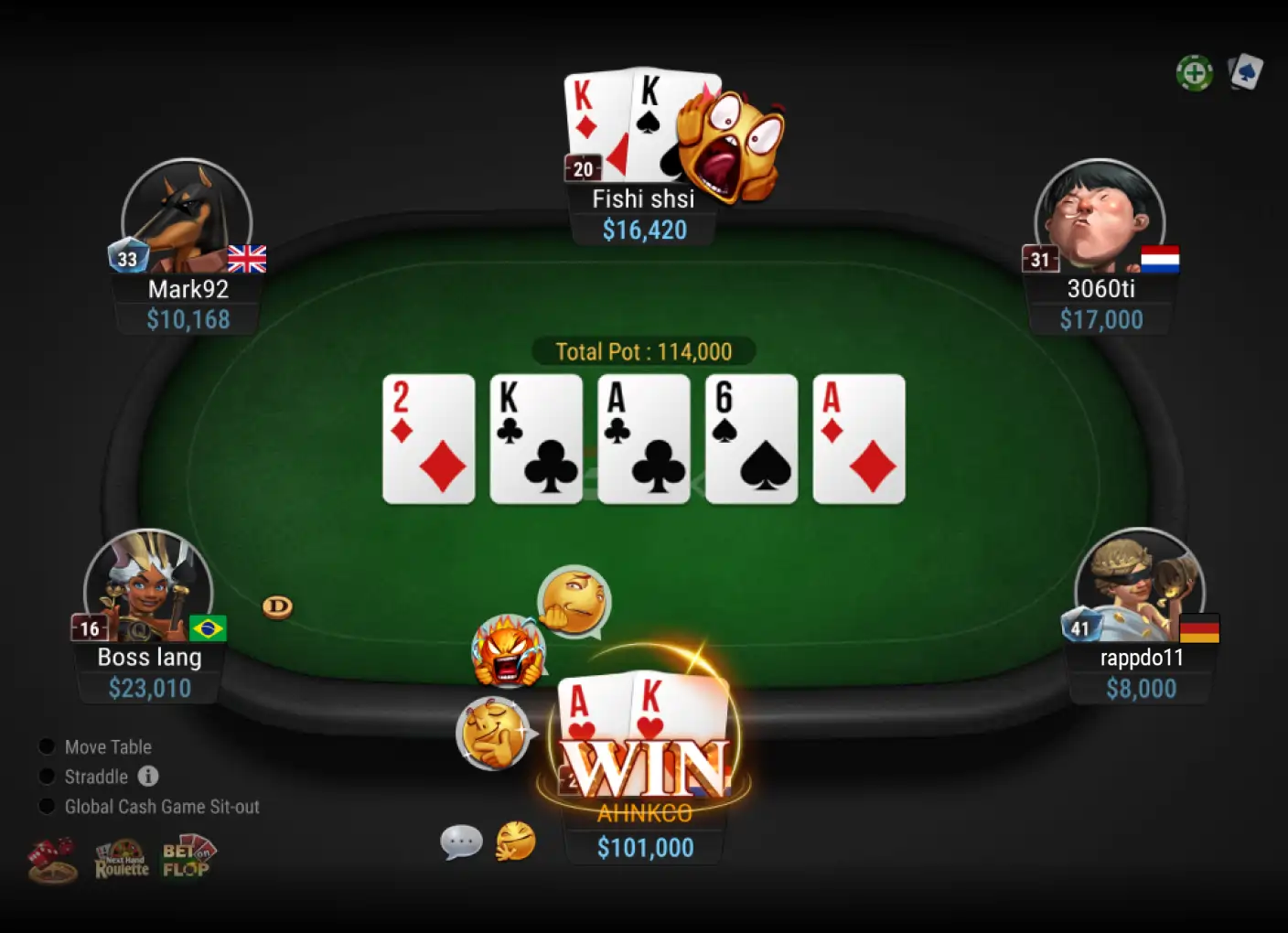โป๊กเกอร์หลากหลายรูปแบบ (Ultimate Texas Hold'em and Caribbean Stud Poker)