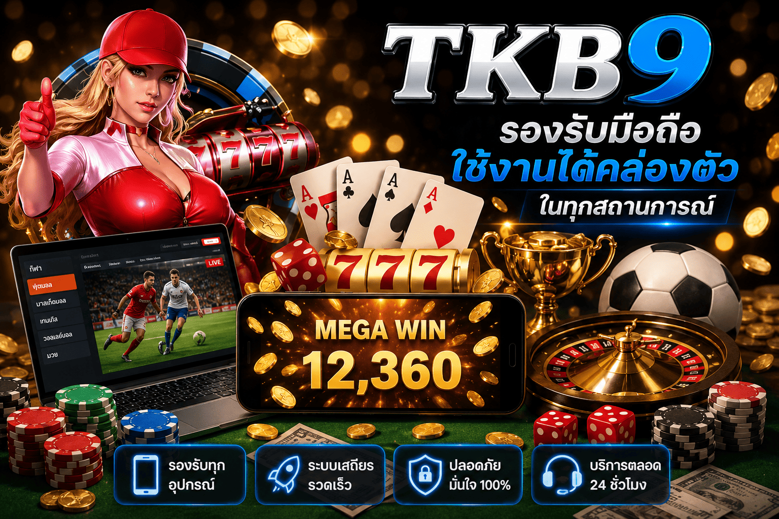 TKB9 รองรับมือถือ ใช้งานได้คล่องตัวในทุกสถานการณ์