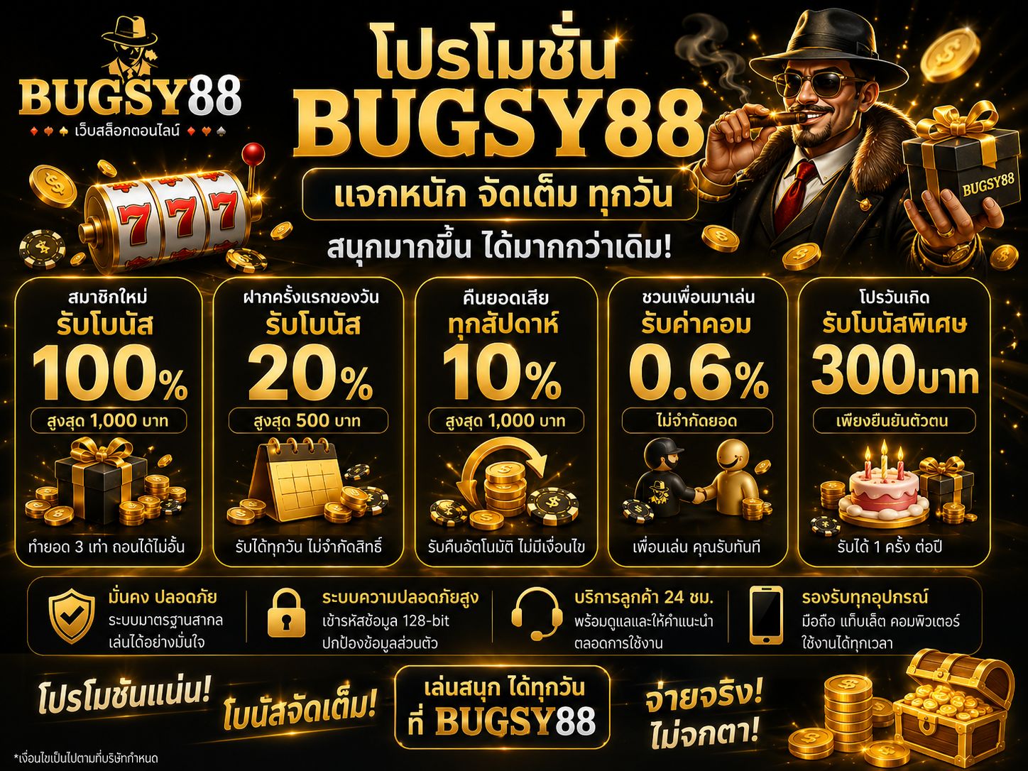 โปรโมชั่น  BUGSY88
